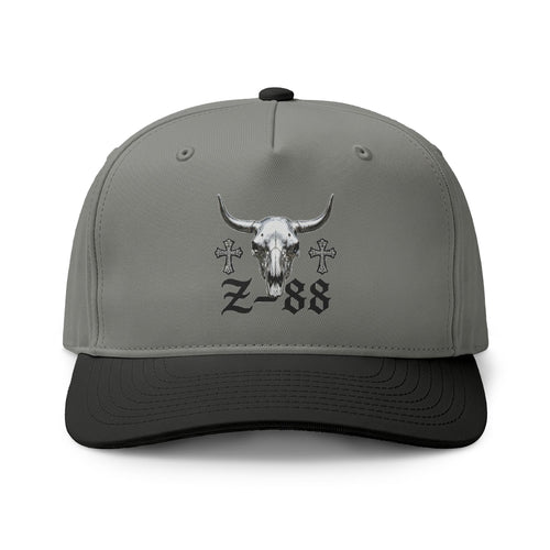 Cow Skull Z-88 Two-Tone Cap — Western Ranch Trucker Hat