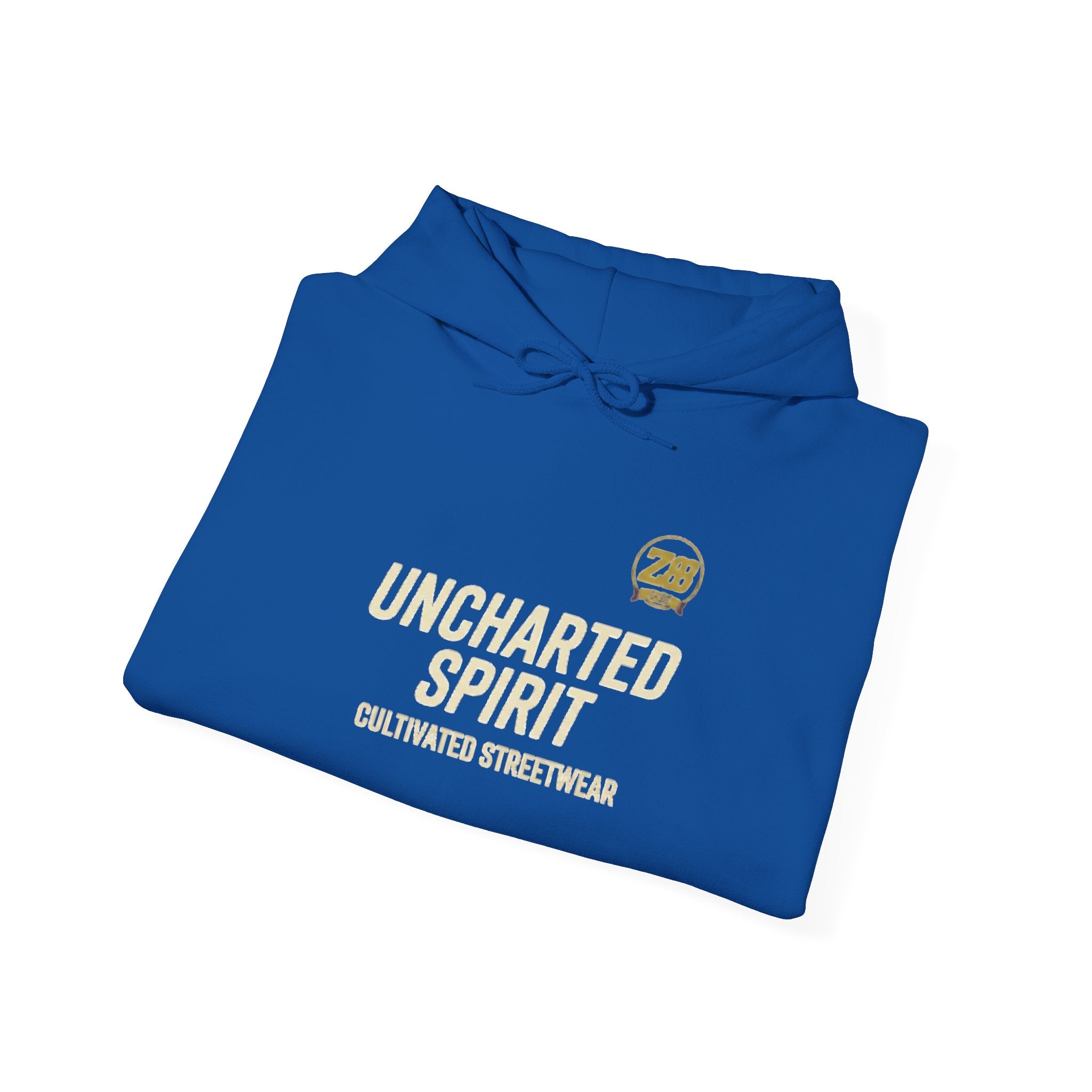 Uncharted Spirit Hoodie – Adventure Vibes Pullover with 'Uncharted Spirit' Text